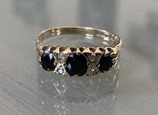 9ct Gold Vintage Sapphire &