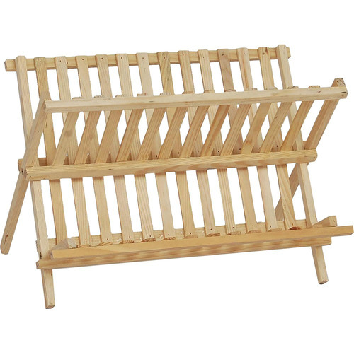 Tier wooden dish drainer - tier,
