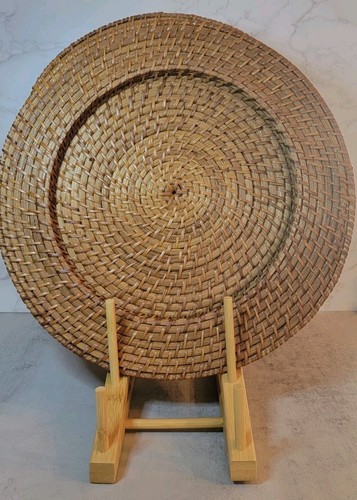 Set wicker woven charger - set,