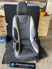 Volvo S60 10-18 Complete Driver Seat Black Cream Leather R Design