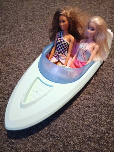 Barbie boat and - and, dolls