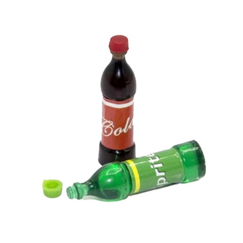 Dolls house bottles - bottles, cola