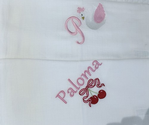 Personalised embroidered baby