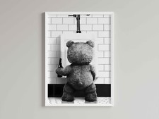 Ted Bathroom print, ted On The