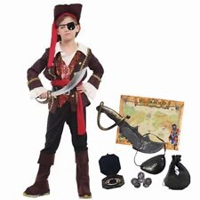 Kids Pirate Costume Boys Fancy Dress Up Outfit Halloween Cosplay Birthday Party