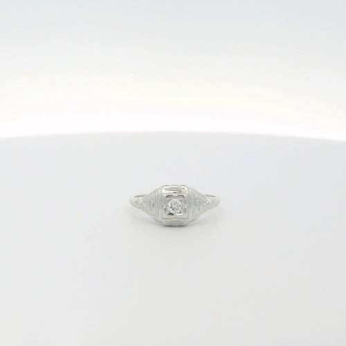 Antique 18k white - 18k, gold