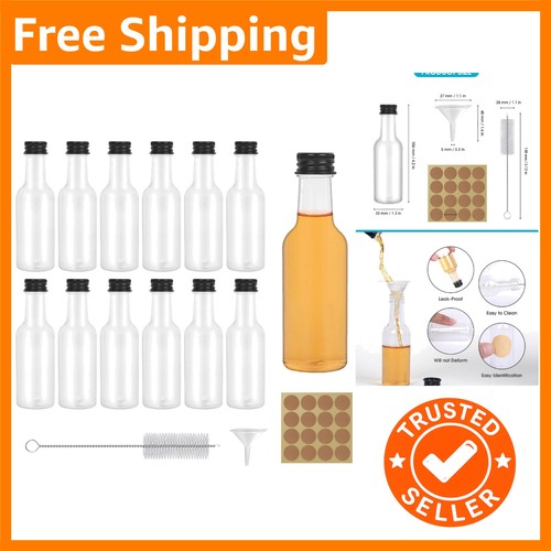 Mini plastic bottles - plastic, with