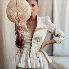 NWT ZARA Womens XS Peplum