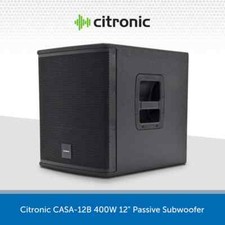 Citronic 12" 400W Passive Subwoofer Bass Bin Cabinet DJ Disco Club CASA-12B