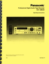 Panasonic SV-3800 DAT Machine