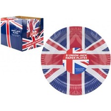 Union Jack Design Paper Plates