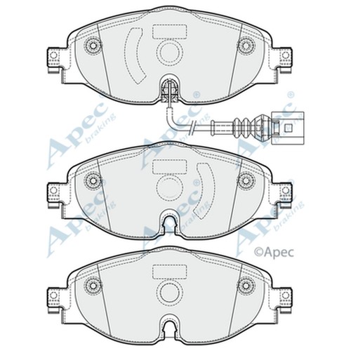 Brake pads set for skoda - brake,