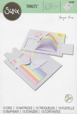 Sizzix Thinlits Rainbow Slider Card Cutting Die Set for cardmaking, crafts