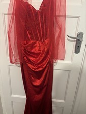 Red Sequin Maxi Dress for