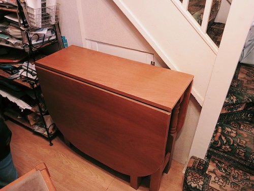 Vintage drop leaf solid wood
