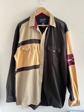 Wrangler Mens Western Colour Block Shirt Rodeo Cowboy Country Embroidered XL