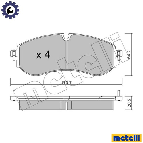 Brake pad set - set,