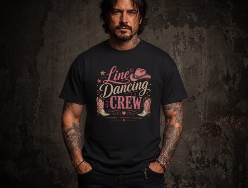 Line dancing crew shirt - dancing, t-shirt