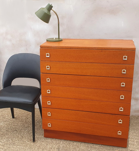 Mid century retro teak chest - retro,