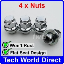 4x ALLOY WHEEL NUTS FOR TOYOTA