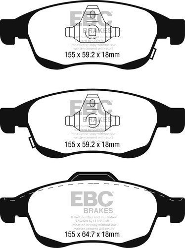 Ebc greenstuff front brake - greenstuff,