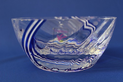 Caithness glass bowl - bowl, blue