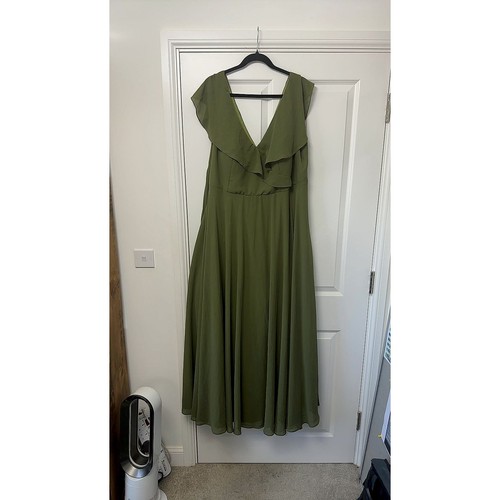 Duntery olive green ruffle - duntery,