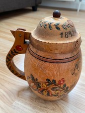 Vintage Wooden 1947 Tankard