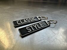 Classic Style Custom Number Plate Keyring Any Text Car Bike Personalised 3D