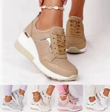 Womens Wedge Hidden Sneakers