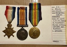 WW1 1915 Trio Medals Royal