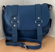 Pia women's BNNT electric blue leather medium crossbody/shoulder bag