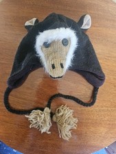 Twitter Pixie Knitted Wool Monkey Hat Animal Hat Brown