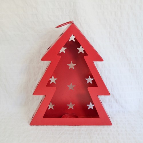 Red christmas tree candle - christmas,