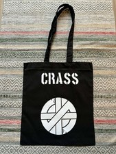 Crass band tote bag black - band,