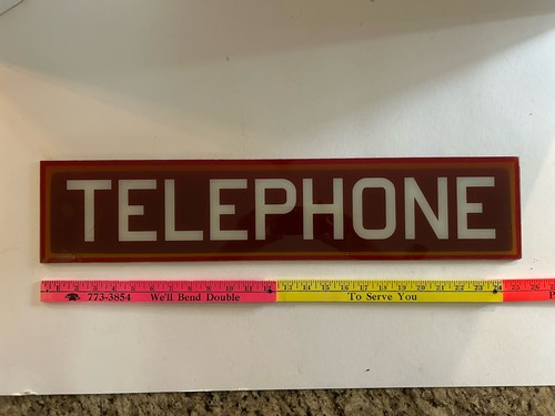 Vintage red payphone - payphone, telephone