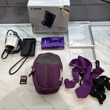 Canon IXUS 285 HS Digital Camera Purple Box Charger 8GB SD Excellent Condition 