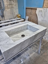 Carrara Marble Sink Bathroom