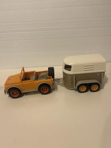 Schleich retired horse trailer - retired,