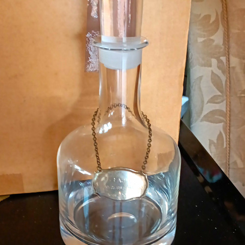 Glass decanter 750ml round - decanter,