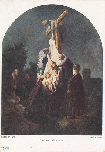 Old postcard rembrandt - old,