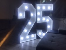 4ft LED light up number 25****FOR HIRE*** £10.00 LONDON and surrounding areas