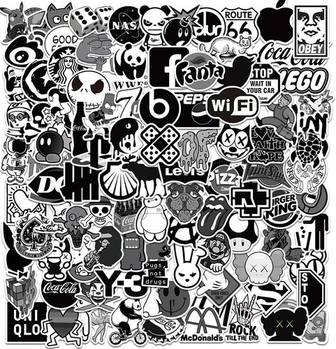 100 black and - pc, random