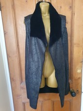 Faux Fur Black Gilet by Laura