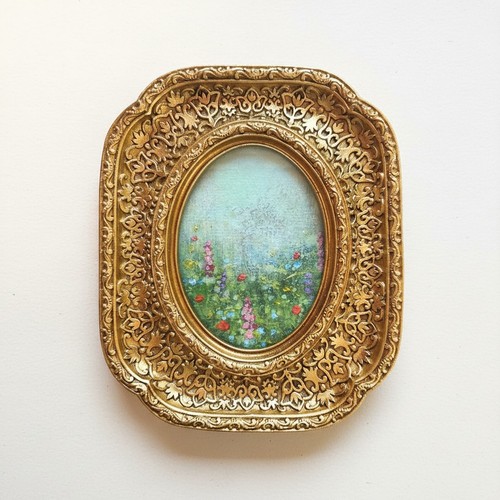 Miniature acrylic painting - acrylic, in