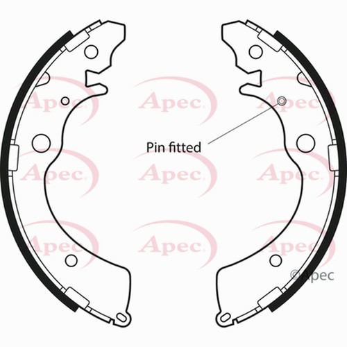 Brake shoes set - set, for
