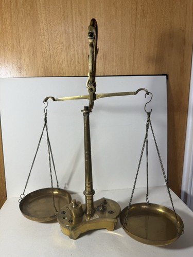 Vintage large brass apothecary - vintage,