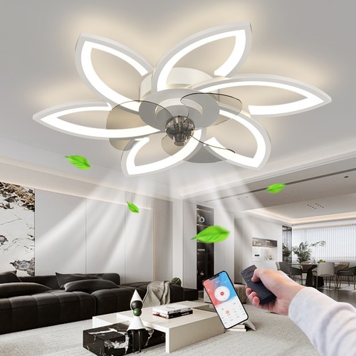 Modern dimmable fan lights - modern,