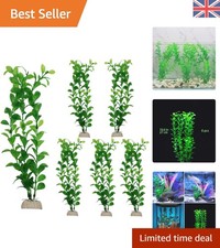 Set of 6 Long Artificial Green