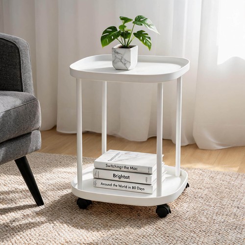 Rolling end table small side - small,